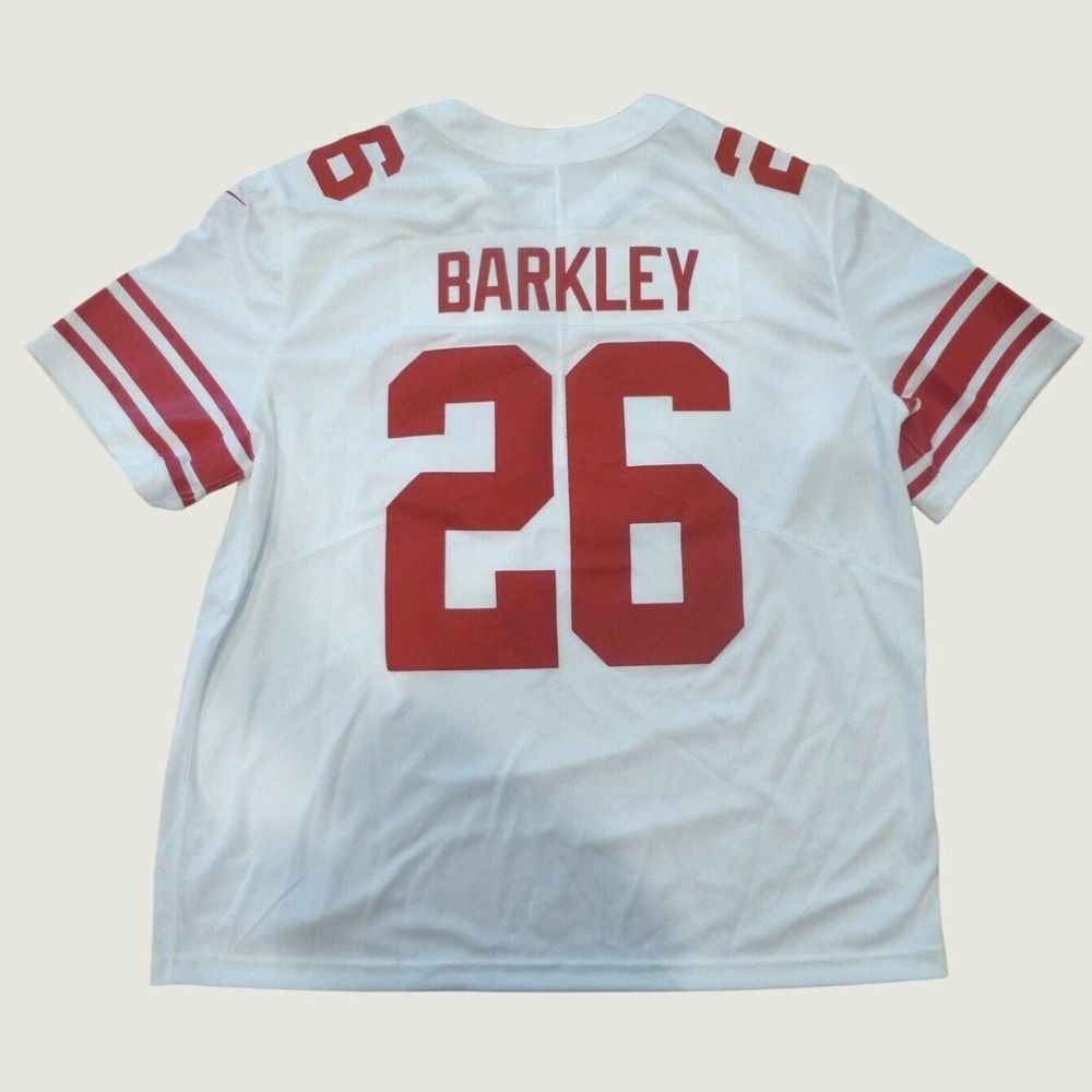 NWT Nike New York Giants 26 Saquon Barkley White Limited Jersey (Men SZ XXL)